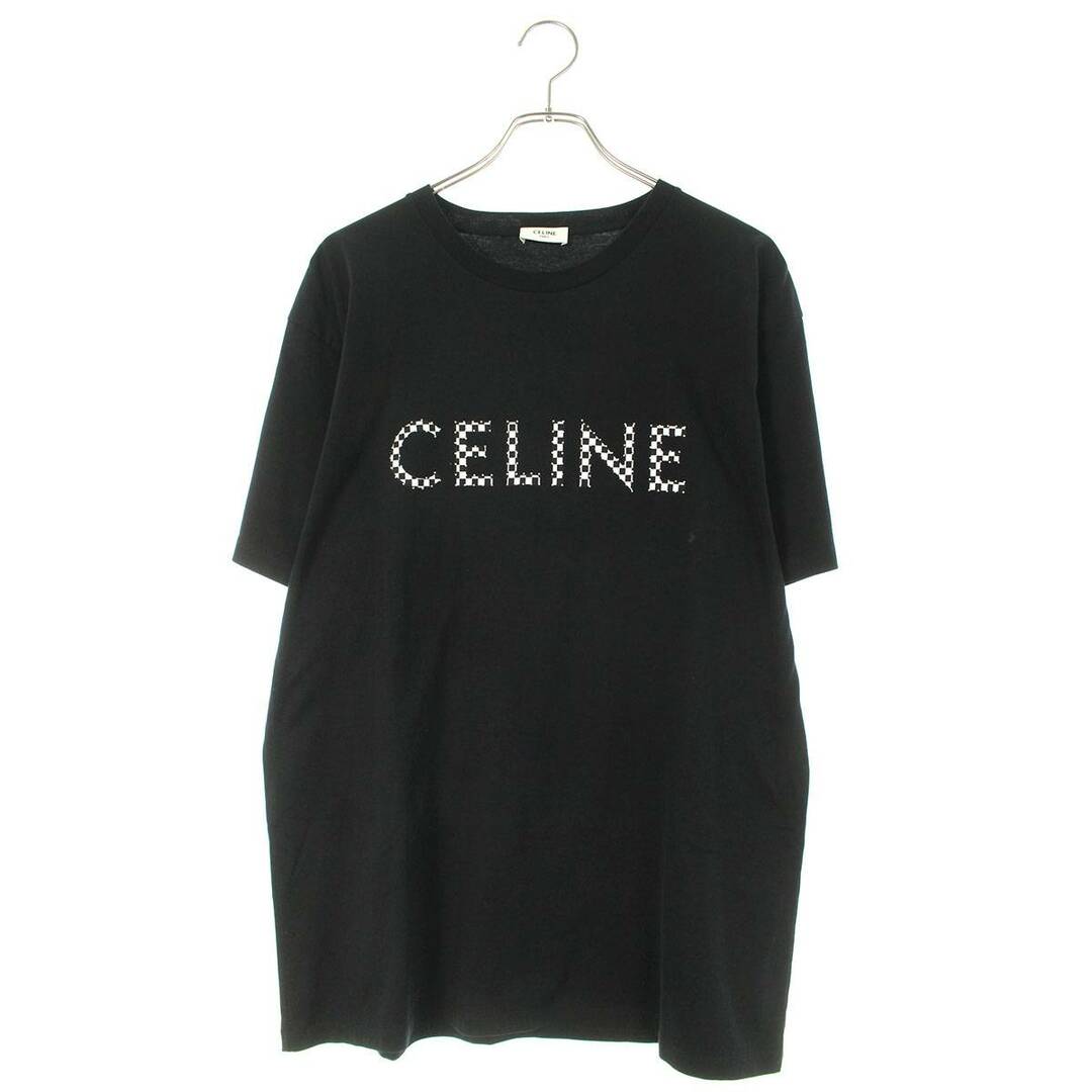 celine(セリーヌ)のセリーヌバイエディスリマン  2X800501F チェッカースタッズロゴプリントTシャツ メンズ M メンズのトップス(Tシャツ/カットソー(半袖/袖なし))の商品写真