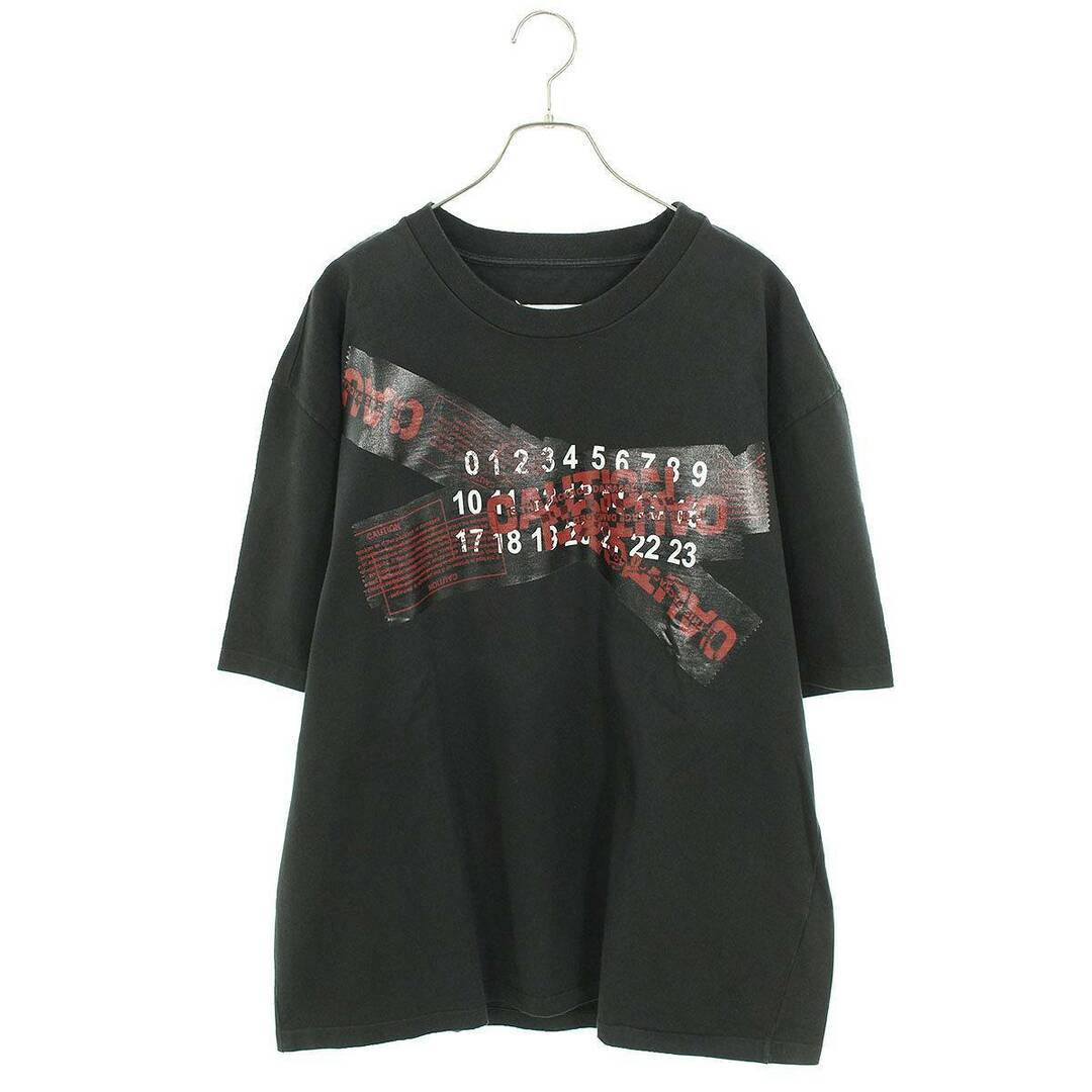 Maison Martin Margiela(マルタンマルジェラ)のマルタンマルジェラ1  18AW  S50GC0568 テーピングカレンダーロゴTシャツ メンズ 48 メンズのトップス(Tシャツ/カットソー(半袖/袖なし))の商品写真