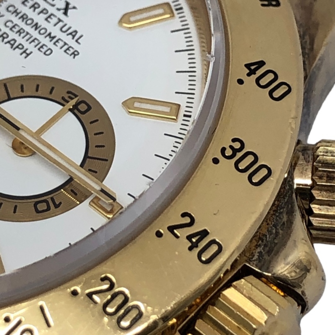 ROLEX(ロレックス)の　ロレックス ROLEX デイトナ W番 16528 ホワイト K18YG 自動巻き メンズ 腕時計 メンズの時計(その他)の商品写真