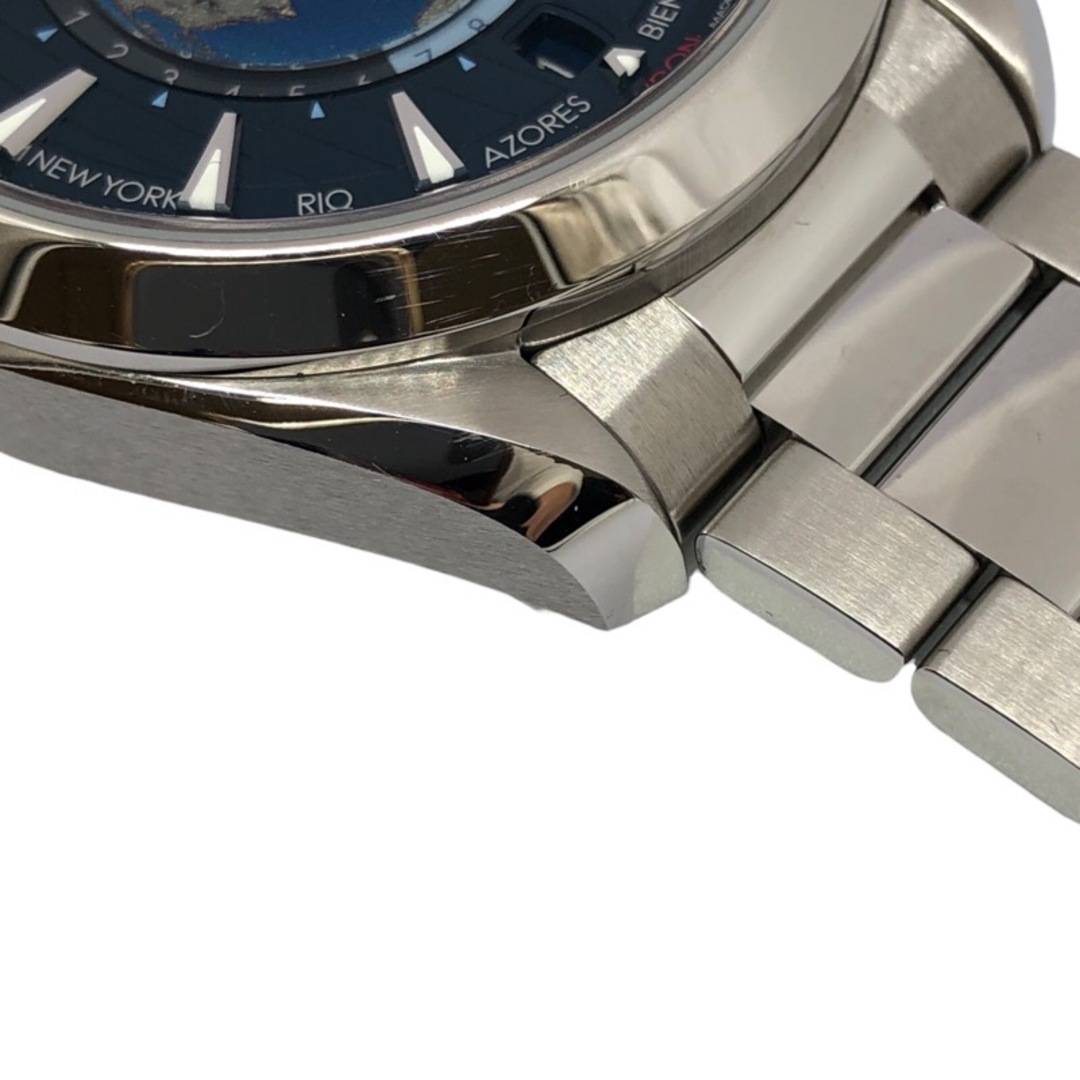 OMEGA(オメガ)の　オメガ OMEGA シーマスター アクアテラ コーアクシャル マスタークロノメーター GMT ワールドタイマー 220.10.43.22.03.001 ブルー SS 自動巻き メンズ 腕時計 メンズの時計(その他)の商品写真