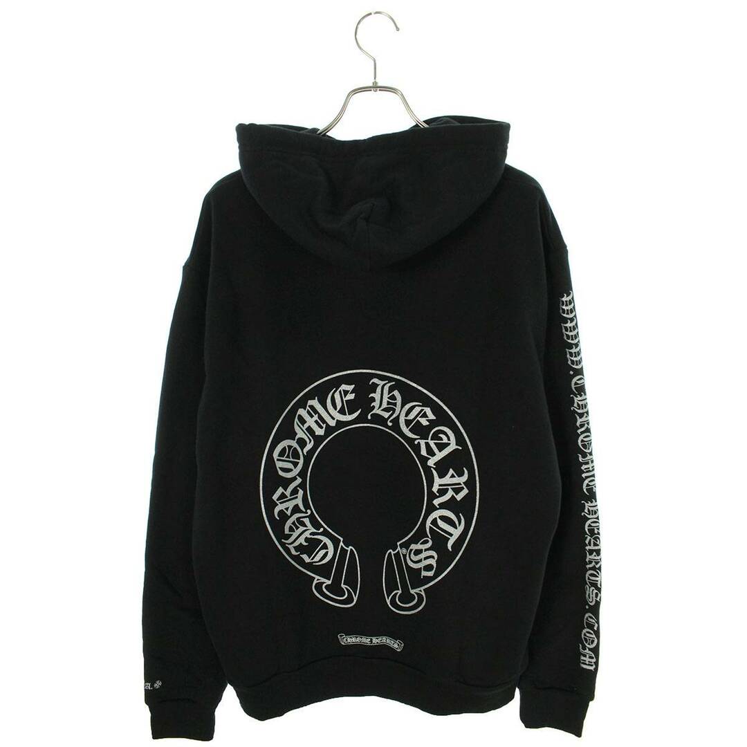 Chrome Hearts(クロムハーツ)のクロムハーツ  WWW.CHROMEHEARTS.COM SILVER GLITTER HOODIE オンライン限定グリッターバックプリントプルオーバーパーカー メンズ M メンズのトップス(パーカー)の商品写真