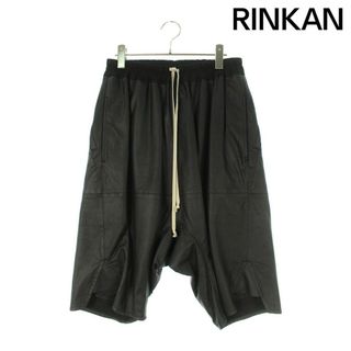 リックオウエンス(Rick Owens)のリックオウエンス  21AW  RU02A5383-LP BASKET SWINGERS バスケットスウィンガーレザーショートパンツ メンズ 46(ショートパンツ)