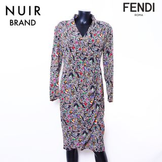 フェンディ(FENDI)のフェンディ FENDI Size:44 シルク 総柄 ワンピース(その他)