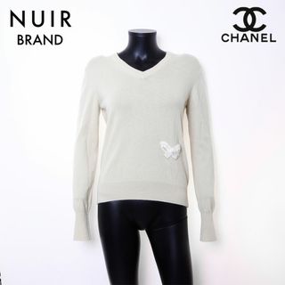 シャネル(CHANEL)のシャネル CHANEL Size38 カシミア リボン ニット(ニット/セーター)