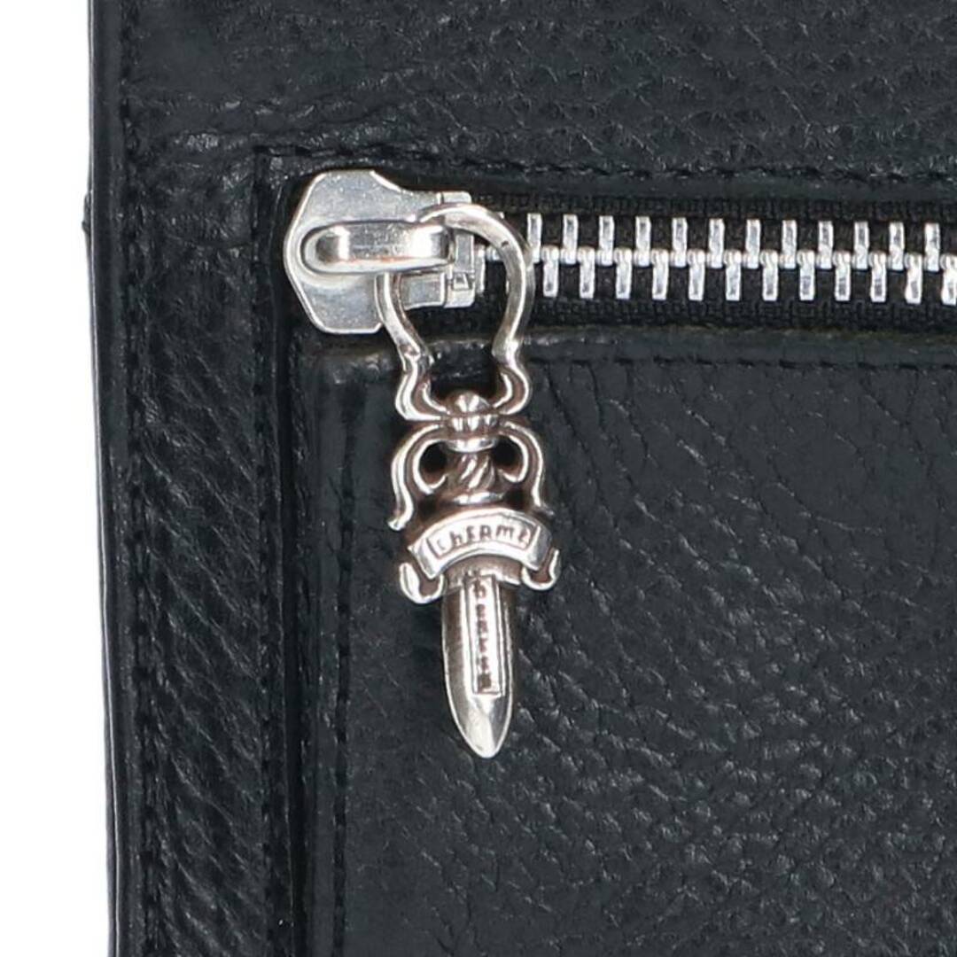 Chrome Hearts(クロムハーツ)のクロムハーツ  WAVE MINI/ウェーブミニ クロスボールボタンレザーウォレット財布 メンズ ハンドメイドのファッション小物(財布)の商品写真