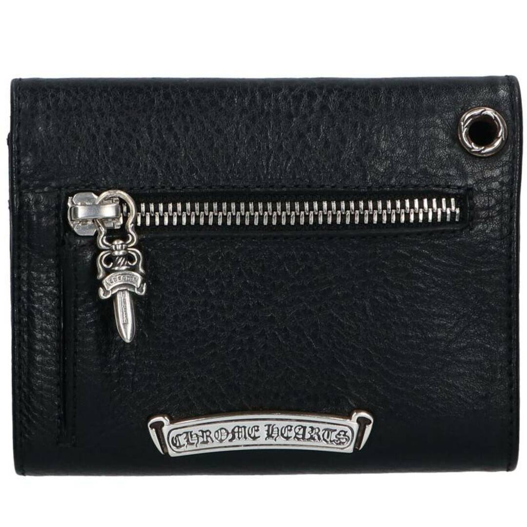 Chrome Hearts(クロムハーツ)のクロムハーツ  WAVE MINI/ウェーブミニ クロスボールボタンレザーウォレット財布 メンズ ハンドメイドのファッション小物(財布)の商品写真