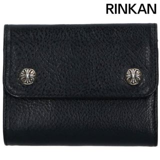 クロムハーツ(Chrome Hearts)のクロムハーツ  WAVE MINI/ウェーブミニ クロスボールボタンレザーウォレット財布 メンズ(財布)