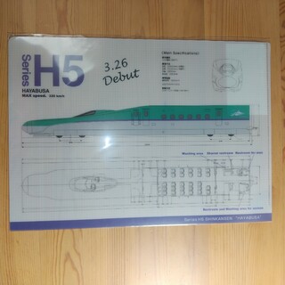 北海道新幹線はやぶさ:設計図面クリアファイル(ファイル/バインダー)