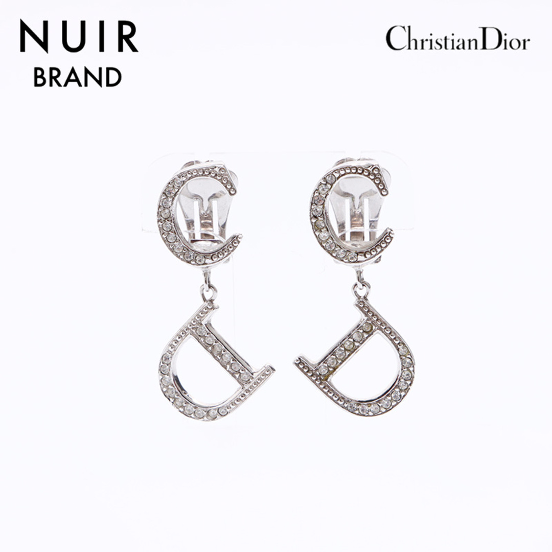 Christian Dior(クリスチャンディオール)のディオール Dior ロゴ ラインストーン イヤリング レディースのアクセサリー(イヤリング)の商品写真