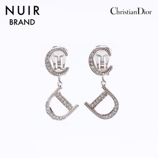 クリスチャンディオール(Christian Dior)のディオール Dior ロゴ ラインストーン イヤリング(イヤリング)