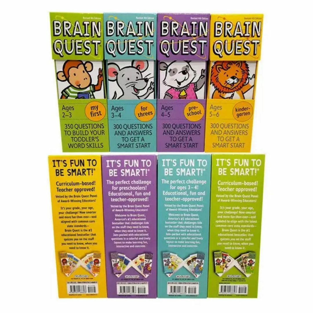 Brain Quest 英語クイズカード 4セットマイヤペン対応　箱付　袋付 エンタメ/ホビーの本(絵本/児童書)の商品写真