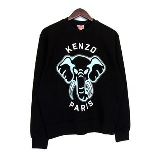 ケンゾー(KENZO)のケンゾー KENZO ■ 【 KENZO ELEPHANT FE55SW1884MF 】 エレファント プリント スウェット クルーネック トレーナー 32890(スウェット)