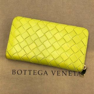 ボッテガヴェネタ(Bottega Veneta)の［美品］ボッテガヴェネタ　マキシイントレチャート　ラウンドジップ  長財布(財布)