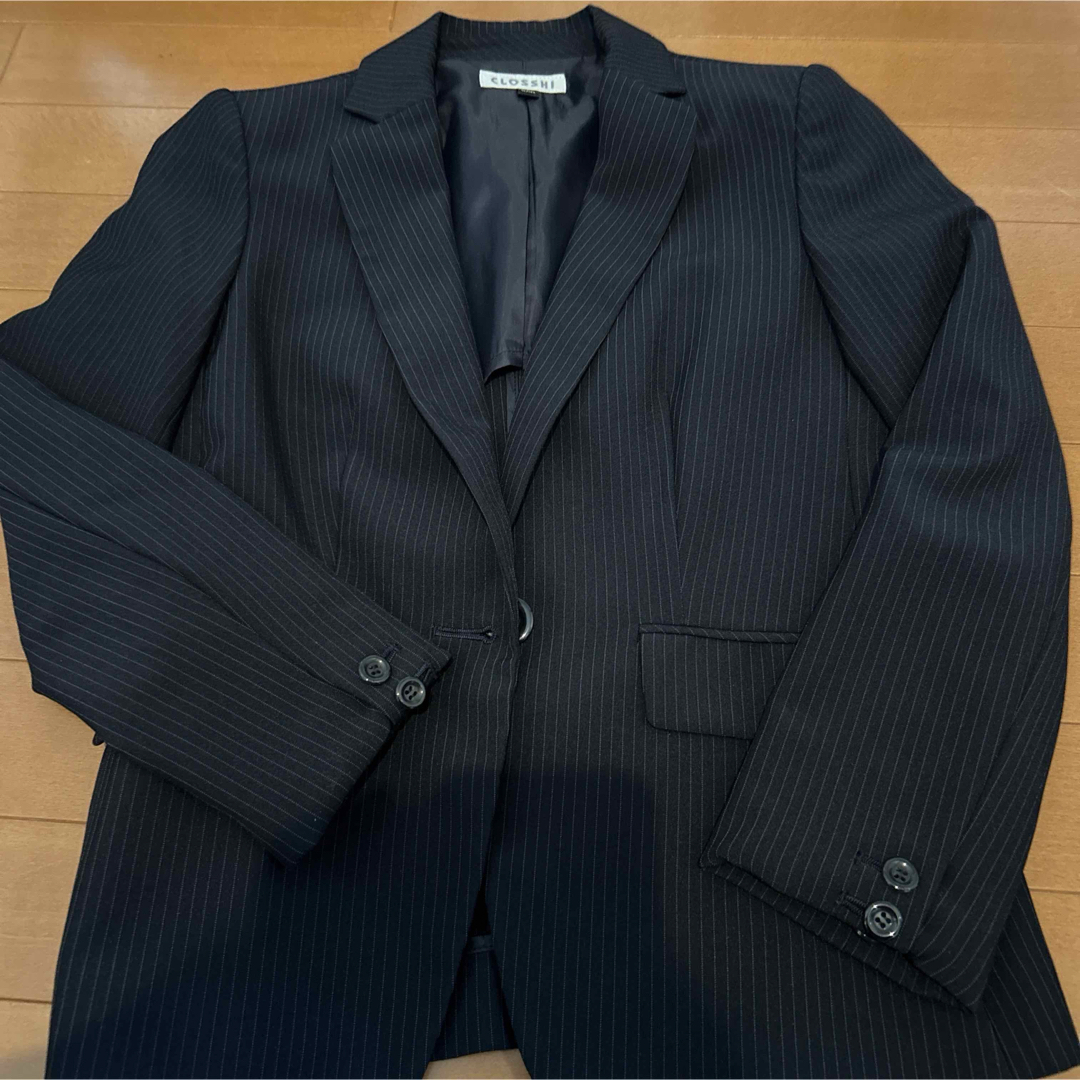 しまむら(シマムラ)のレディース　スーツ　9号　黒　しまむら レディースのフォーマル/ドレス(スーツ)の商品写真