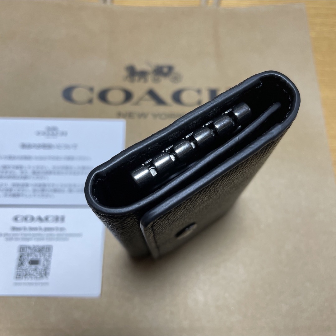 COACH(コーチ)の新品未使用　コーチ　キーケース　ブラック　 メンズのファッション小物(キーケース)の商品写真