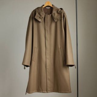 オーラリー(AURALEE)のAURALEE LIGHT MELTON LONG HOODED COAT(ステンカラーコート)