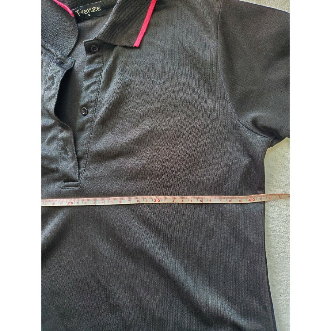 トレーニングウェア 半袖 夏 黒 ピンク Mサイズ 吸水速乾 スポーツ/アウトドアのトレーニング/エクササイズ(ウォーキング)の商品写真