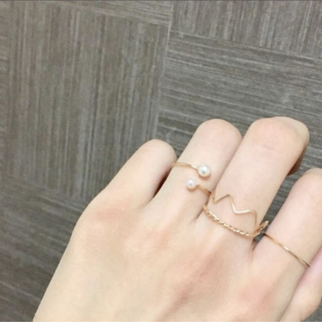 ＊お得！ 再再々...再販 ピンキーリング 4点セット＊ ハンドメイドのアクセサリー(リング)の商品写真