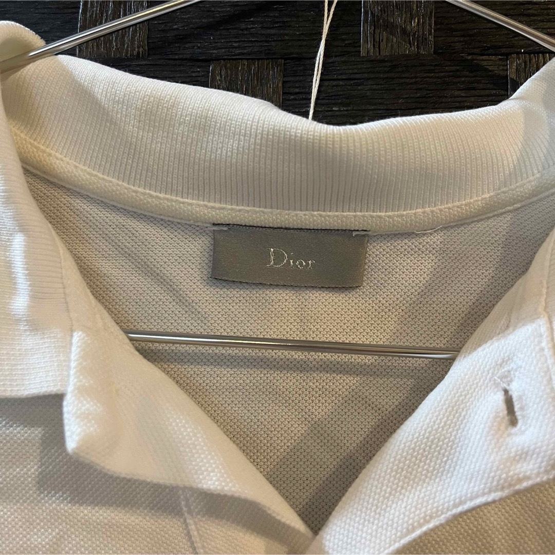 Dior ポロシャツ 白シャツ Tシャツ シンプル 古着 ディオール メンズのトップス(Tシャツ/カットソー(半袖/袖なし))の商品写真