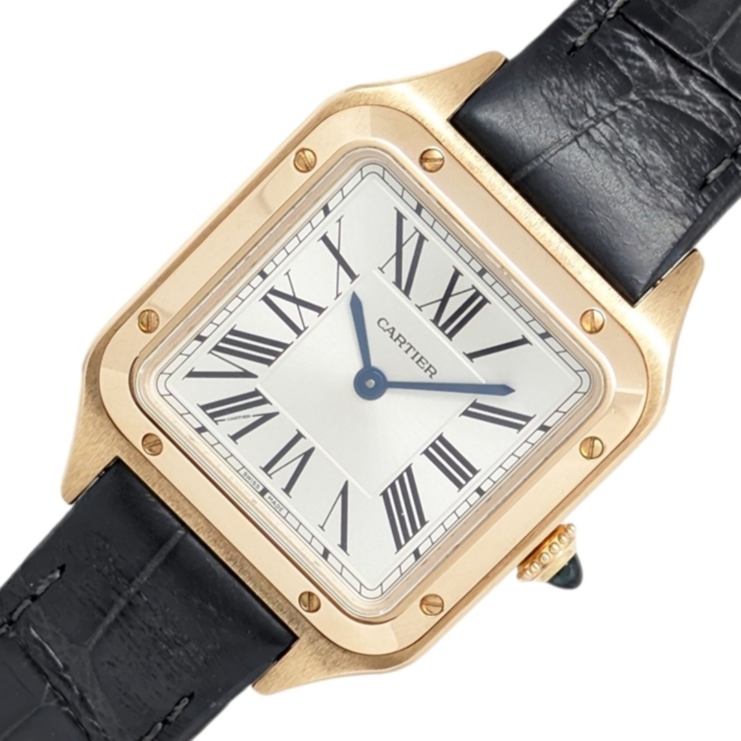 Cartier(カルティエ)の　カルティエ Cartier サントス デュモン SM WGSA0022 シルバー K18PG/純正革ベルト/純正尾錠 クオーツ レディース 腕時計 レディースのファッション小物(腕時計)の商品写真