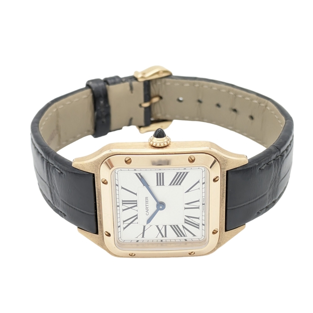 Cartier(カルティエ)の　カルティエ Cartier サントス デュモン SM WGSA0022 シルバー K18PG/純正革ベルト/純正尾錠 クオーツ レディース 腕時計 レディースのファッション小物(腕時計)の商品写真