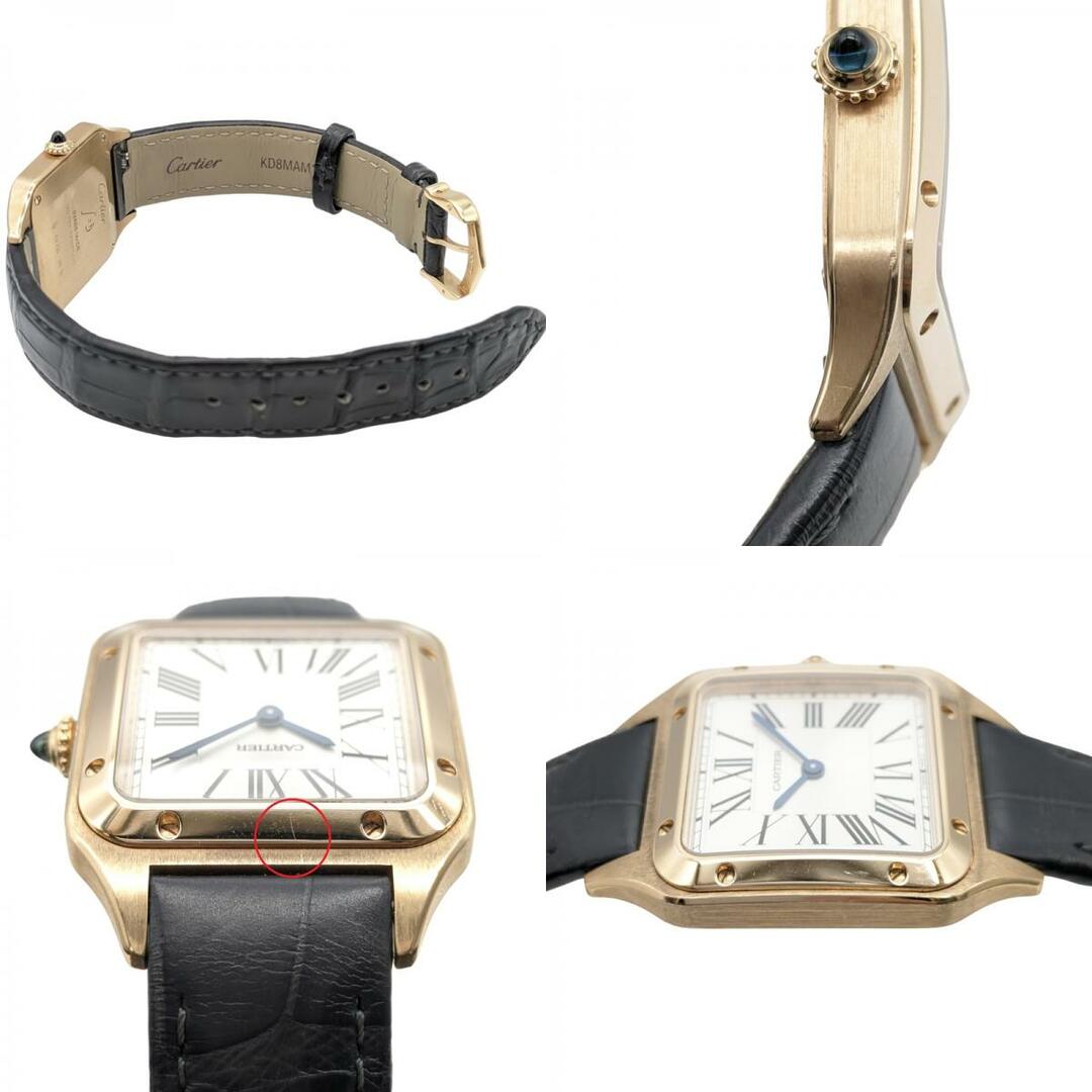 Cartier(カルティエ)の　カルティエ Cartier サントス デュモン SM WGSA0022 シルバー K18PG/純正革ベルト/純正尾錠 クオーツ レディース 腕時計 レディースのファッション小物(腕時計)の商品写真