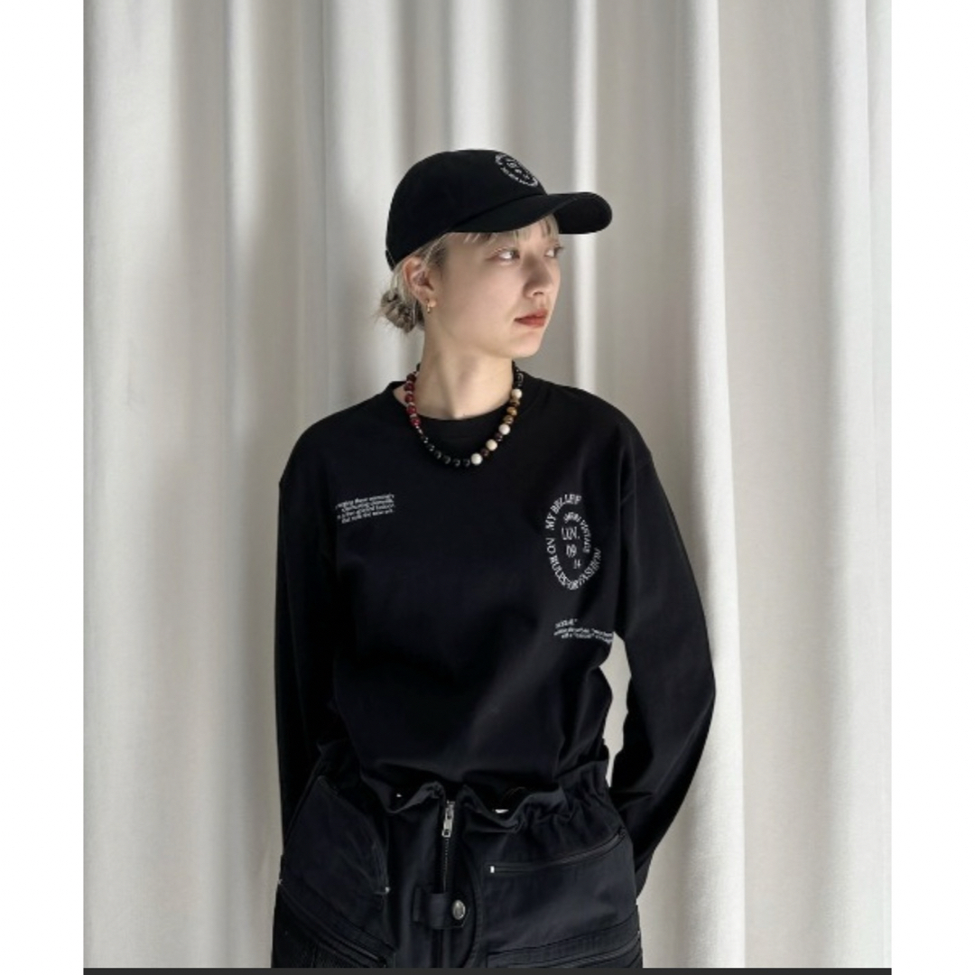 Ameri VINTAGE(アメリヴィンテージ)のAmeri  新品♡ MESSAGE PRINT LS TEE♡ レディースのトップス(Tシャツ(長袖/七分))の商品写真