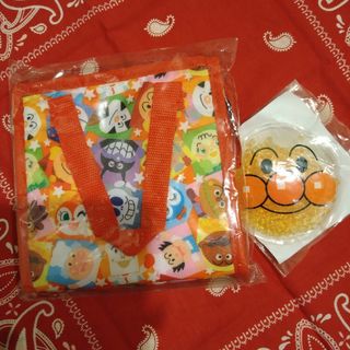 アンパンマン保冷お弁当バッグ つぶつぶ保冷剤セット(ランチボックス巾着)