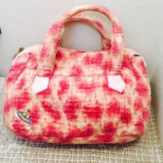 ヴィヴィアンウエストウッド(Vivienne Westwood)の【花波様専用】 ヴィヴィアンウェスト パイルバッグ レオパードピンク(ハンドバッグ)