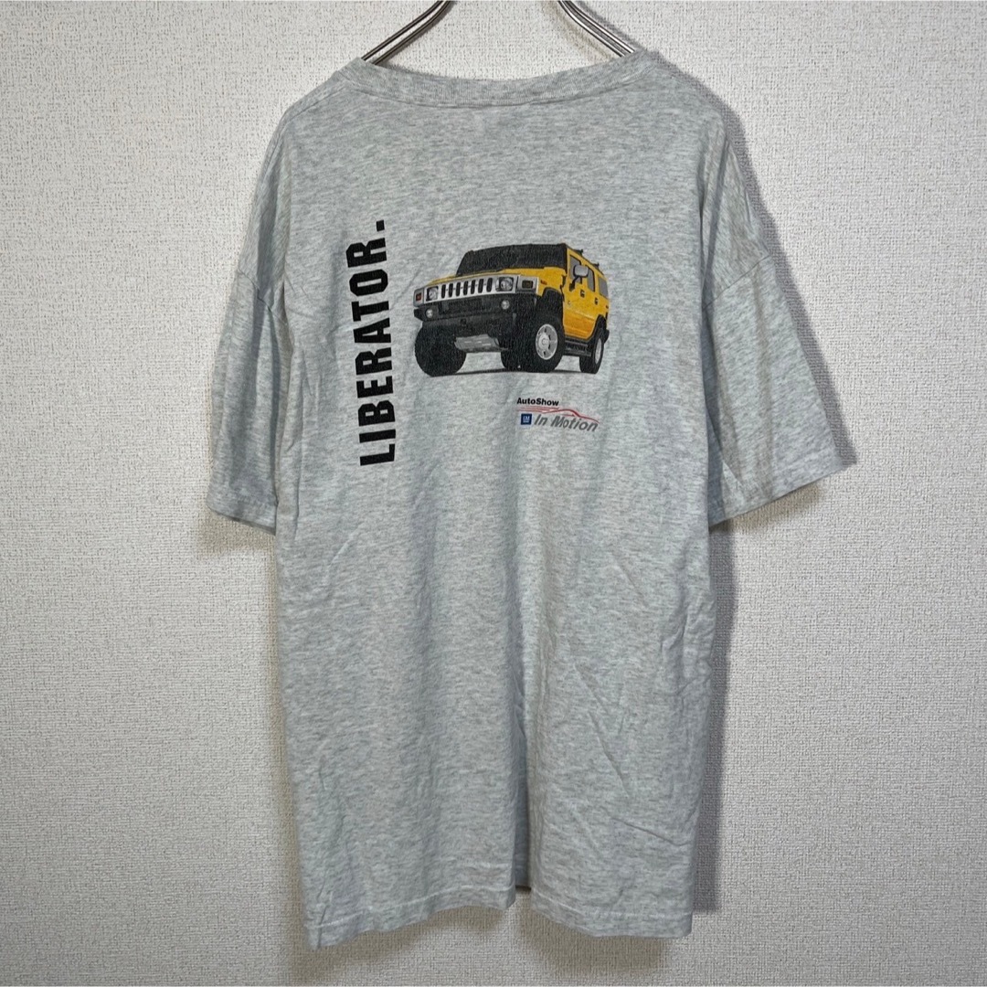 FRUIT OF THE LOOM(フルーツオブザルーム)の【フルーツオブザルーム】半袖Tシャツ ハマー　アメ車　モーターショー　グレー74 メンズのトップス(Tシャツ/カットソー(半袖/袖なし))の商品写真