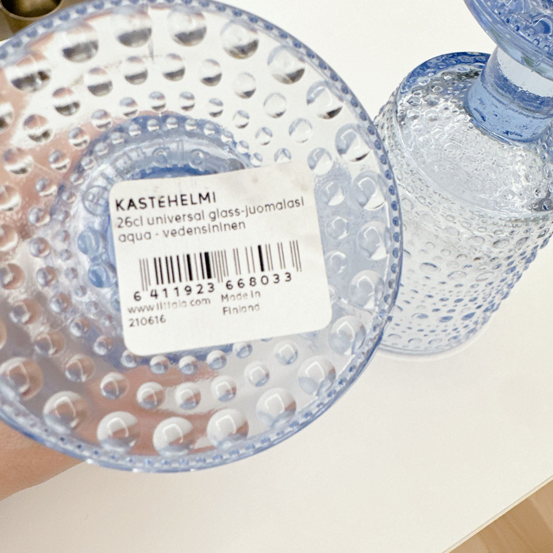 iittala(イッタラ)の新品 iittala カステへルミ アクア ユニバーサルグラス タンブラー 4客 インテリア/住まい/日用品のキッチン/食器(グラス/カップ)の商品写真