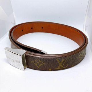 LOUIS VUITTON - 749 ルイヴィトン モノグラム　ベルト　シルバー金具