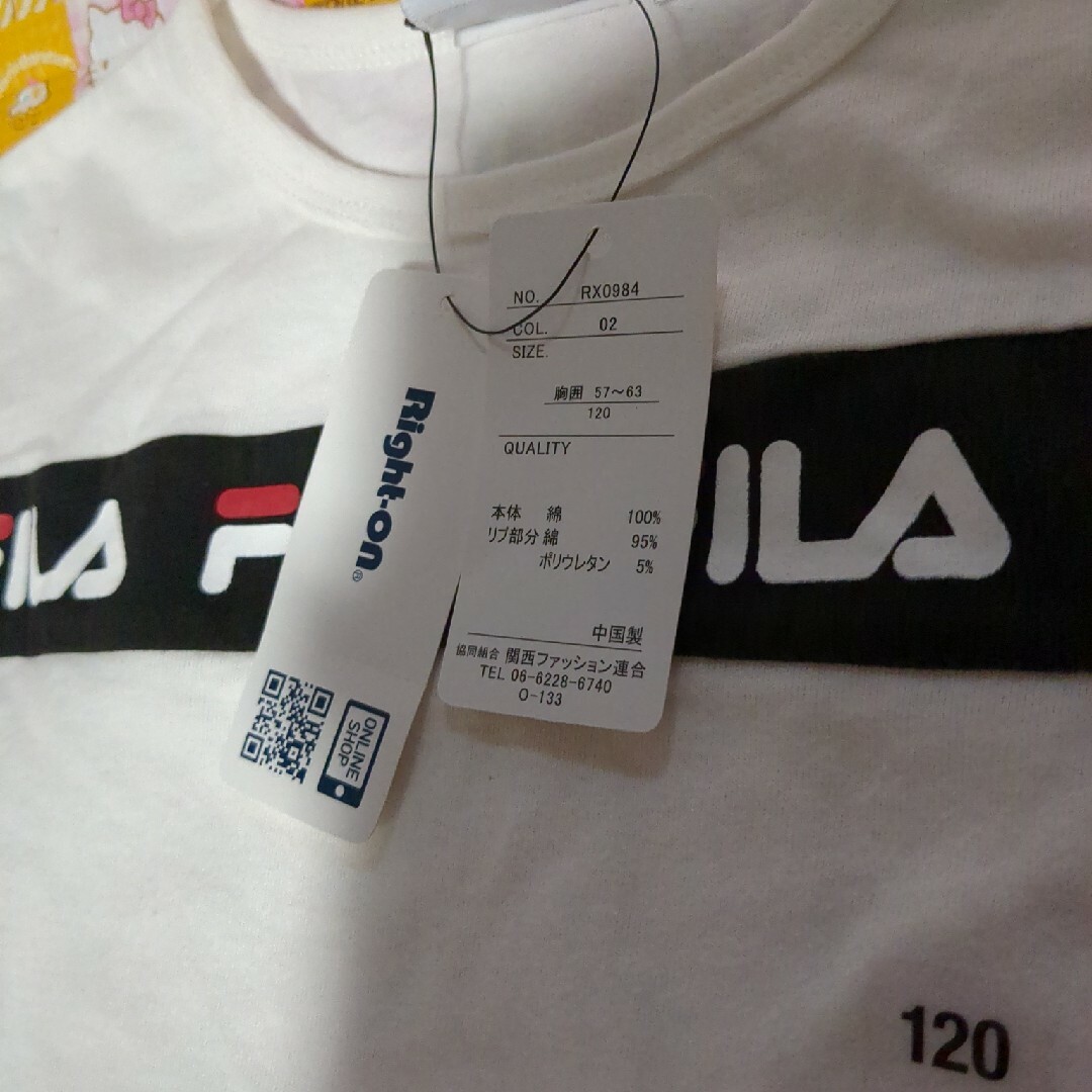 FILA(フィラ)のRight-onTシャツ　フィラ キッズ/ベビー/マタニティのキッズ服女の子用(90cm~)(Tシャツ/カットソー)の商品写真