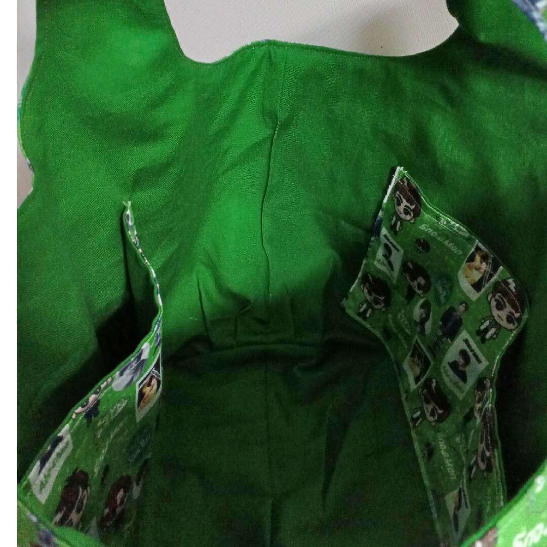 コロリンバック グリーン ハンドメイドのファッション小物(バッグ)の商品写真