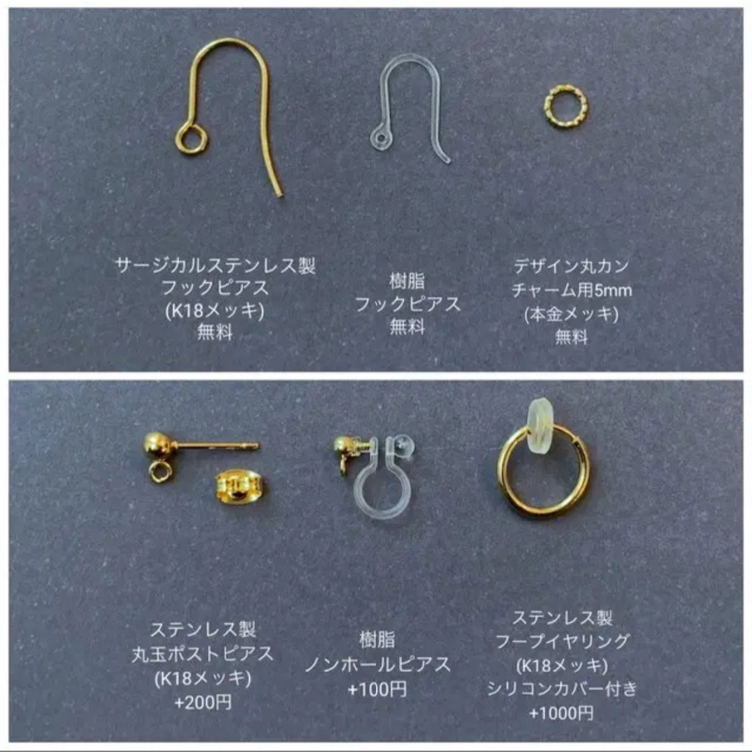 マザーオブパールとサークルの石たち レディースのアクセサリー(ピアス)の商品写真