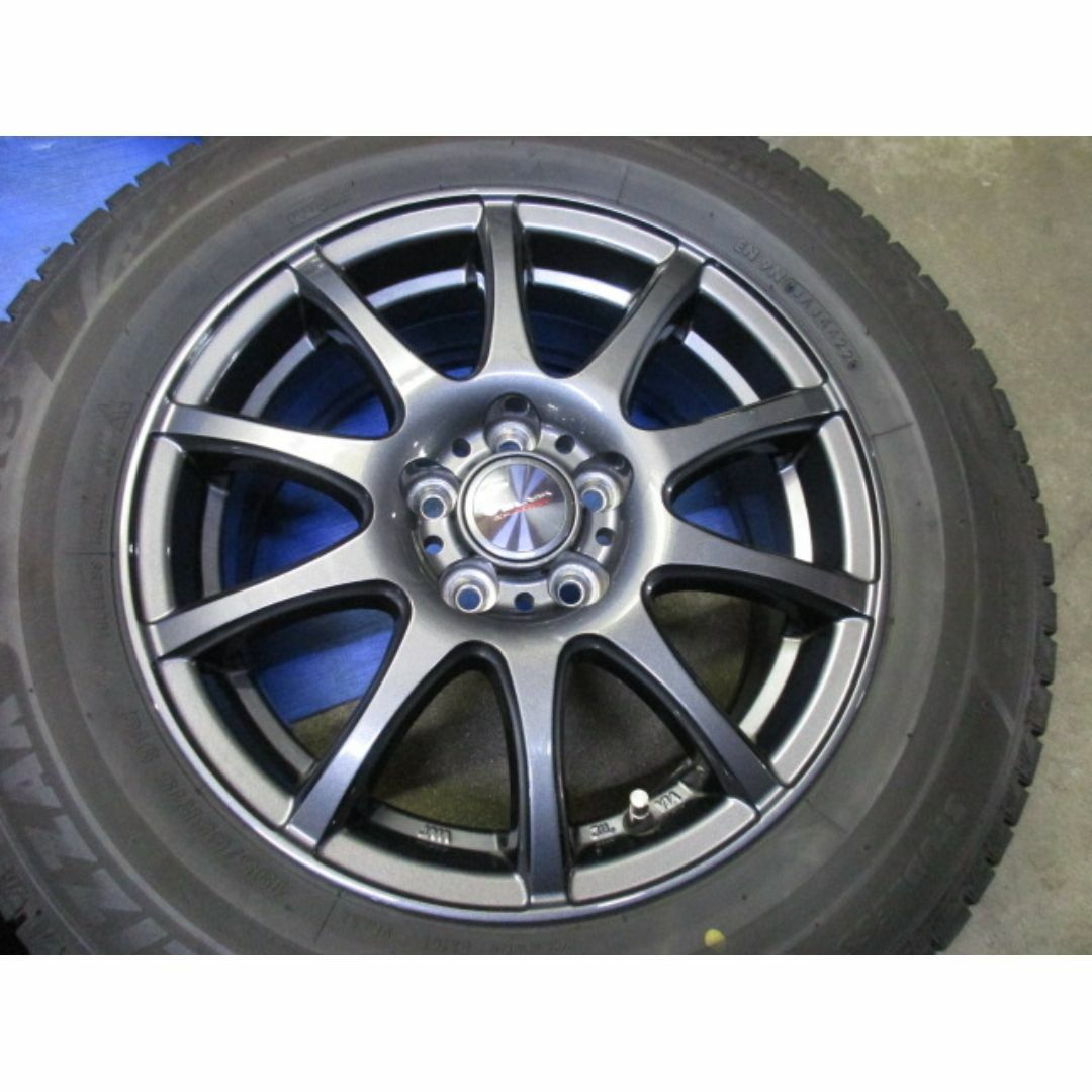 BRIDGESTONE(ブリヂストン)の卍　ユ）ヴェルヴァ15　5/100+スタッドレス　VRX3　195/65R15 自動車/バイクの自動車(タイヤ・ホイールセット)の商品写真