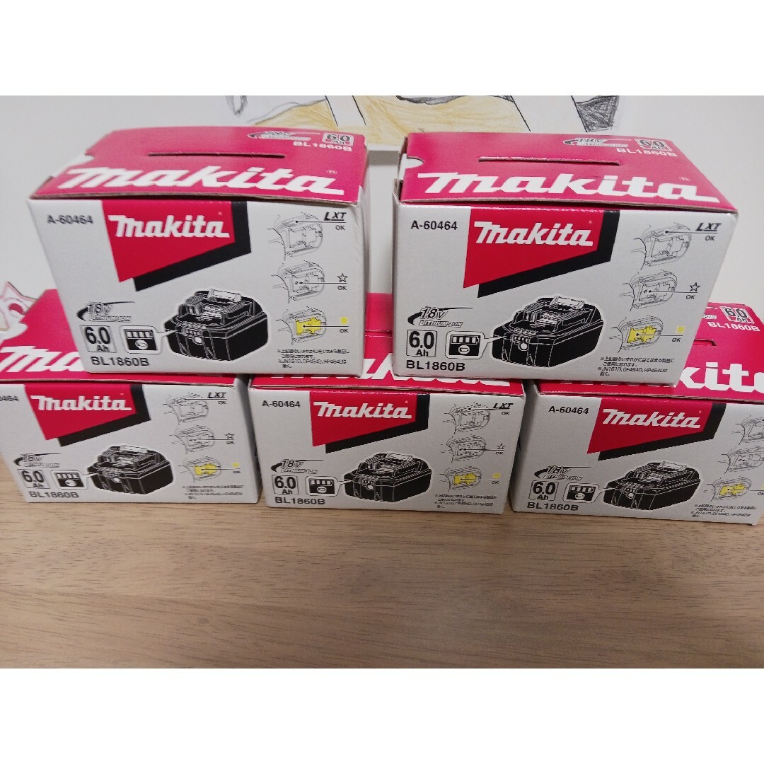 Makita(マキタ)のマキタ　18Vバッテリー　BL1860B 自動車/バイクの自動車/バイク その他(その他)の商品写真