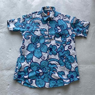 ヒューゴボス(HUGO BOSS)のヒューゴボス　アロハシャツ　リネン　コットン　半袖　シャツ(シャツ)