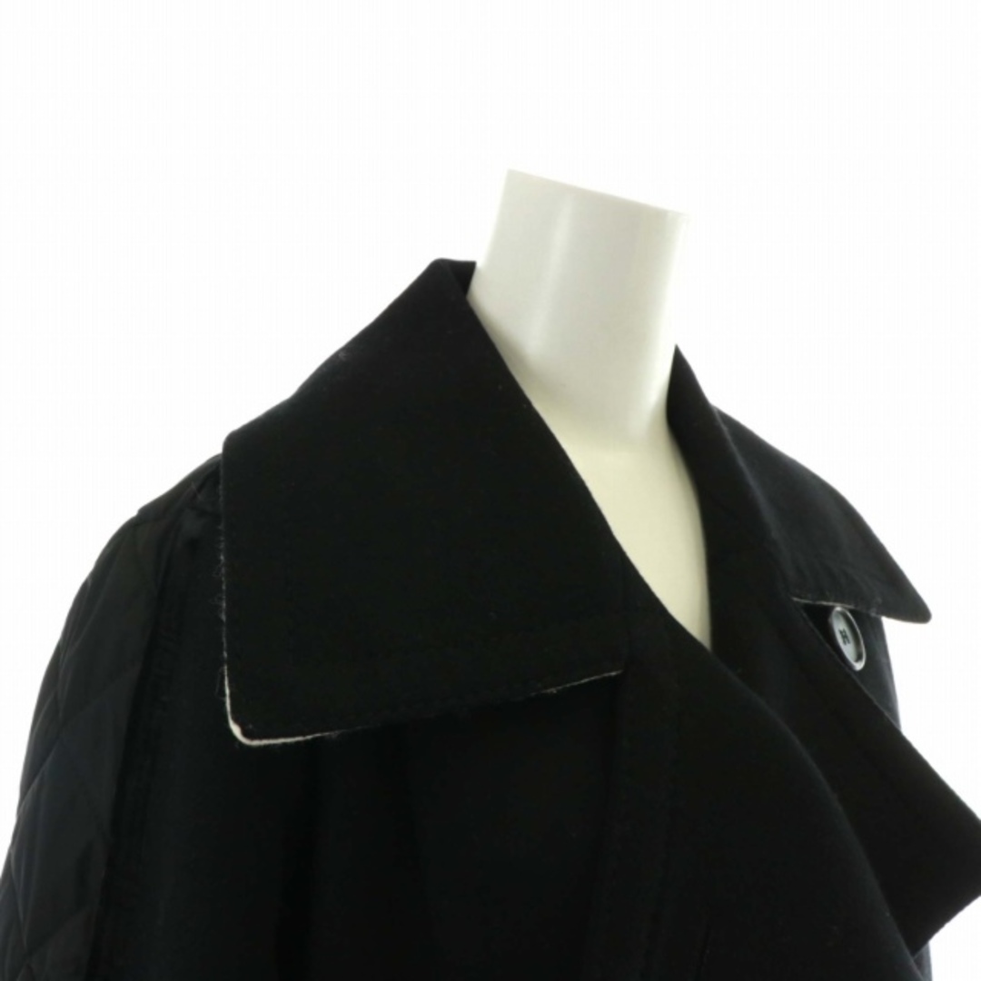N°21(ヌメロヴェントゥーノ)のヌメロヴェントゥーノ イタリア製 ピーコート Pコート チェスター 38 M 黒 レディースのジャケット/アウター(ピーコート)の商品写真