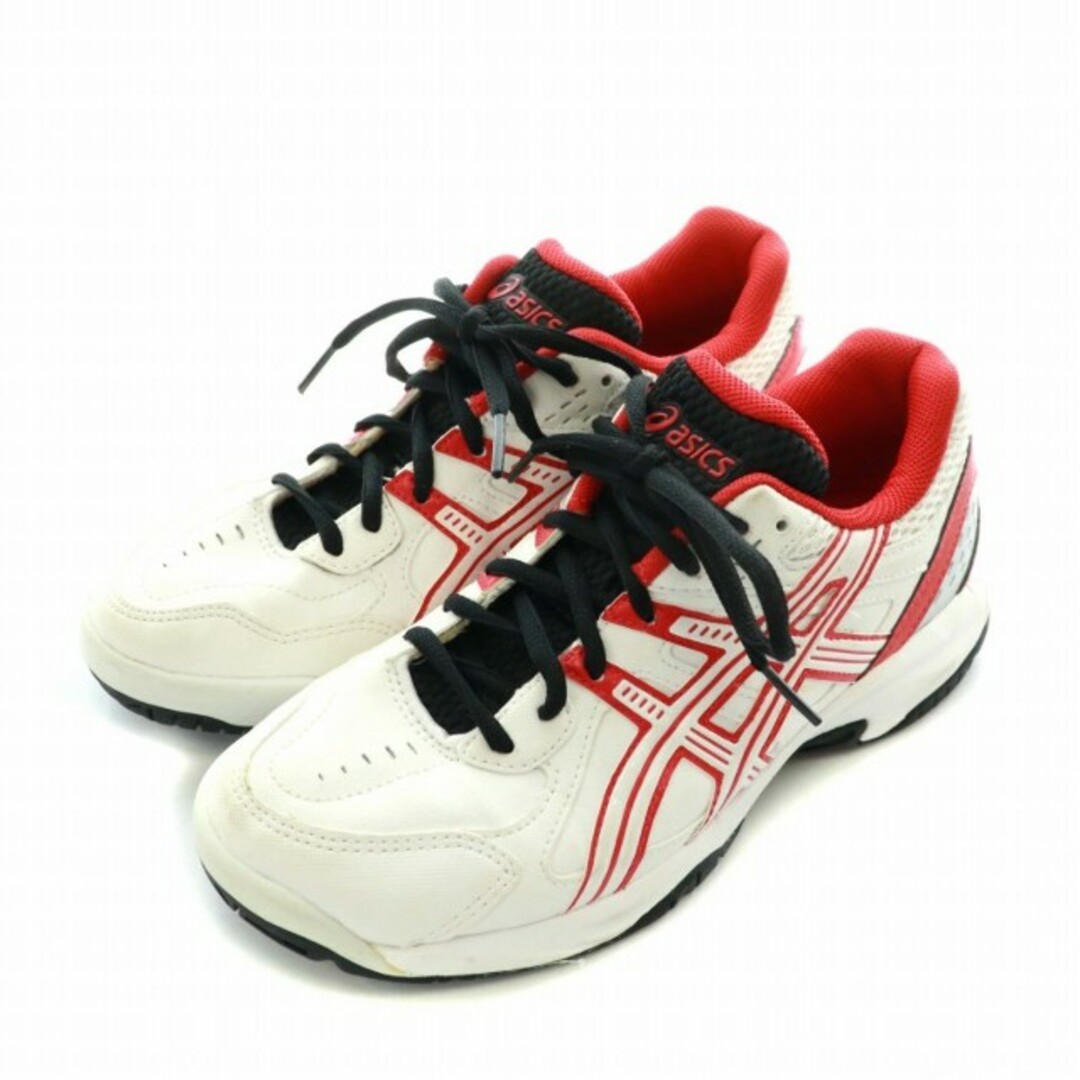 asics(アシックス)のアシックス ゲルベロシティー テニスシューズ スニーカー 22.5cm 白 赤 スポーツ/アウトドアのテニス(シューズ)の商品写真