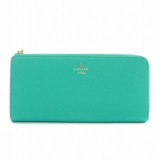 ランバンオンブルー(LANVIN en Bleu)のランバンオンブルー リュクサンブールカラー 長財布 緑 ピンク 481172(財布)