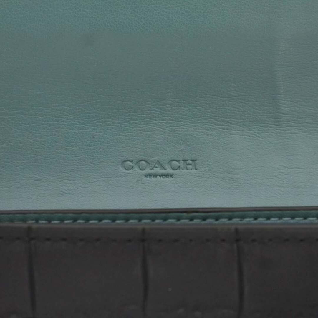 COACH(コーチ)のコーチ マテリアル スリム エンヴェロープ 長財布 アクアマリン F27482 レディースのファッション小物(財布)の商品写真