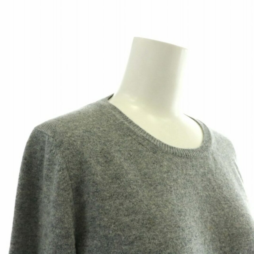 malo(マーロ)のマーロ ニット セーター カシミヤ 薄手 長袖 ロゴ 42 L グレー レディースのトップス(ニット/セーター)の商品写真