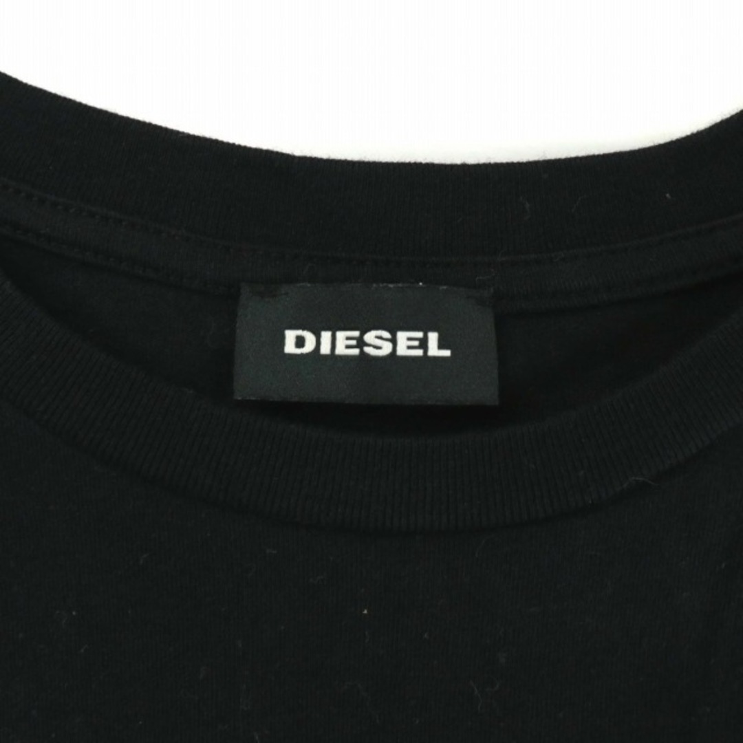 DIESEL(ディーゼル)のディーゼル Tシャツ カットソー 半袖 クルーネック ロゴ プリント S 黒 メンズのトップス(Tシャツ/カットソー(半袖/袖なし))の商品写真