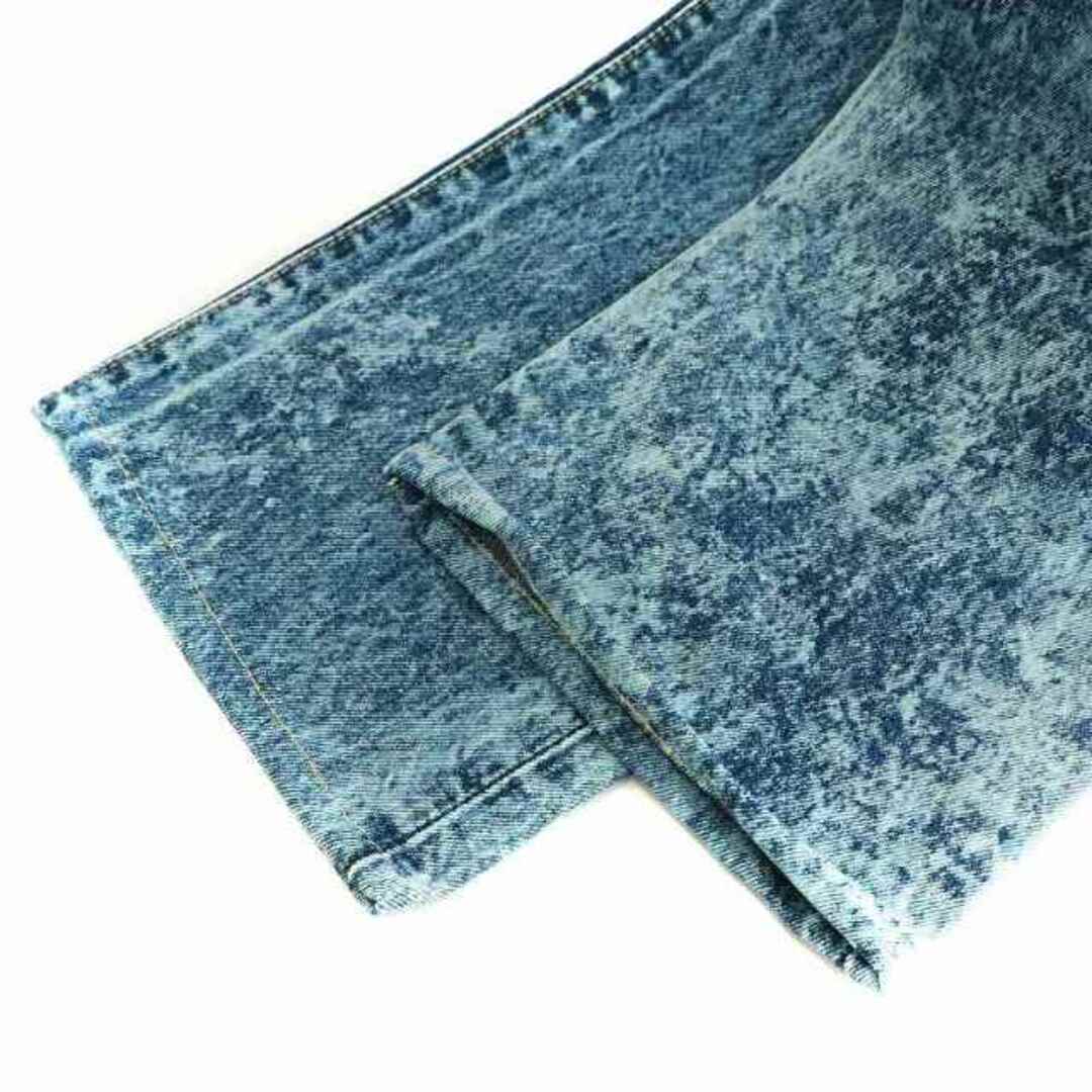 EDWIN(エドウィン)のEDWIN デニムパンツ ジーンズ タグ付き ジップフライ ブリーチ加工 青 メンズのパンツ(デニム/ジーンズ)の商品写真