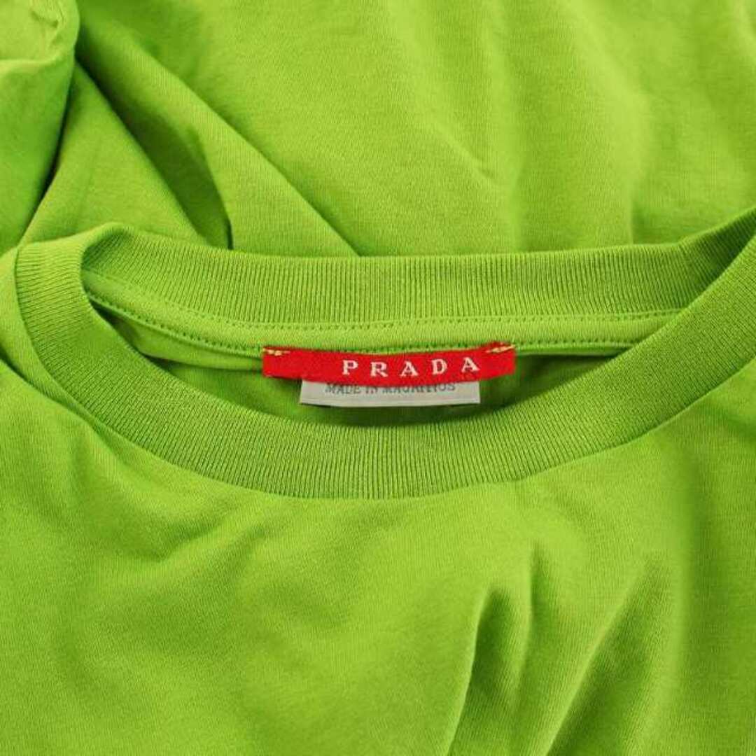 プラダスポーツ PRADA SPORT Tシャツ カットソー 半袖 ロゴ M 緑 レディースのトップス(Tシャツ(半袖/袖なし))の商品写真