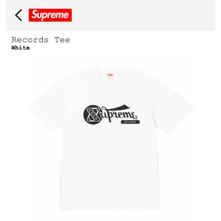 シュプリーム(Supreme)の新品supreme24ss Records Tee正規品 送料無料(Tシャツ/カットソー(半袖/袖なし))