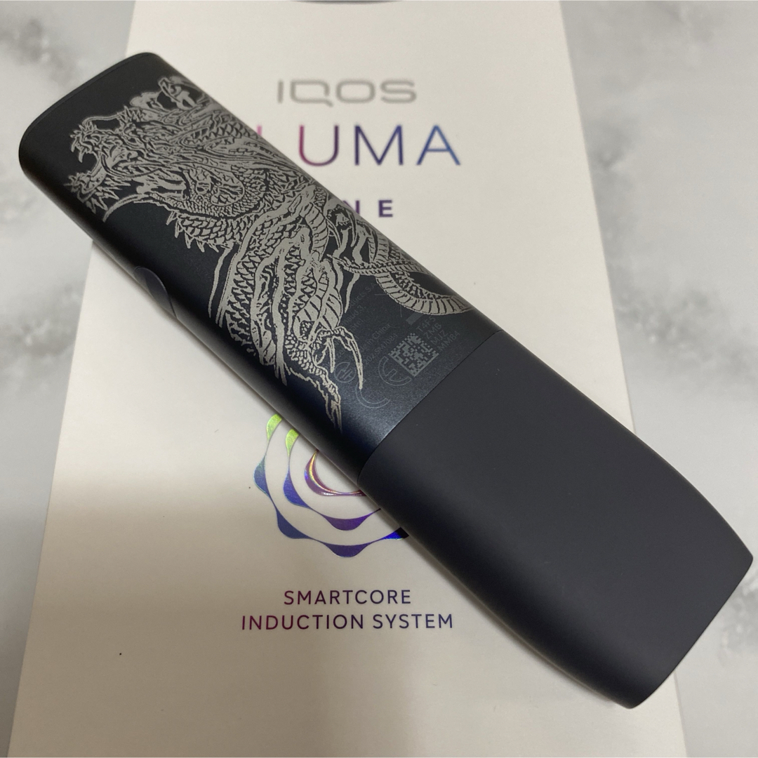 IQOS(アイコス)のiQOS ILUMA ONE イルマワン 昇り龍 レーザー加工 ドラゴン 和柄 メンズのファッション小物(タバコグッズ)の商品写真