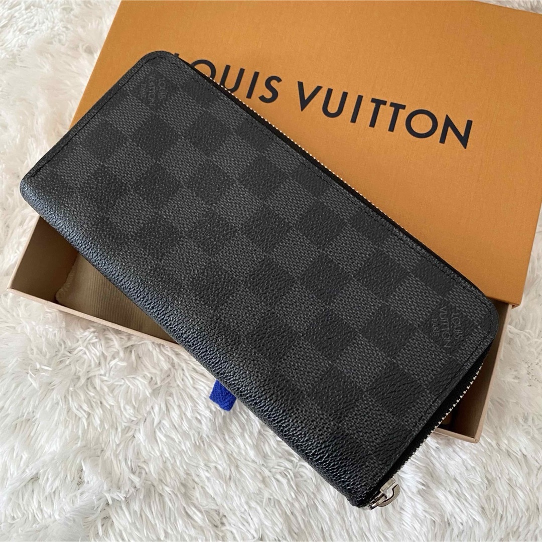 LOUIS VUITTON(ルイヴィトン)の美品✨ルイヴィトン ジッピーウォレット ダミエグラフィット ラウンドファスナー メンズのファッション小物(長財布)の商品写真