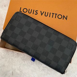 ルイヴィトン(LOUIS VUITTON)の美品✨ルイヴィトン ジッピーウォレット ダミエグラフィット ラウンドファスナー(長財布)